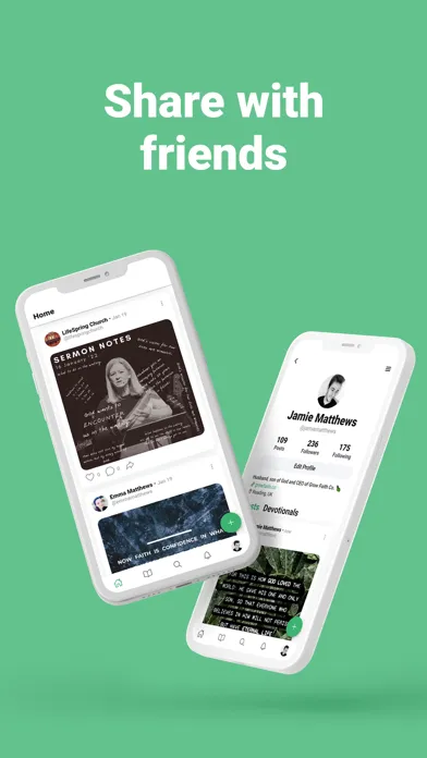 Capturas de pantalla de Grow: Christian Social App