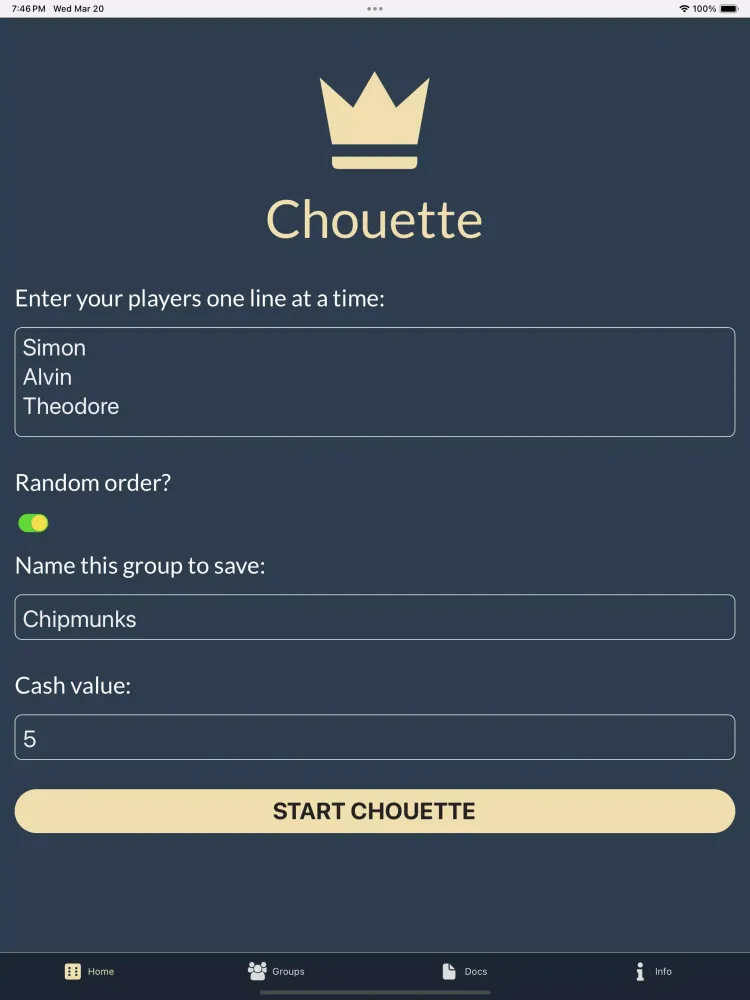Chouette Screenshots