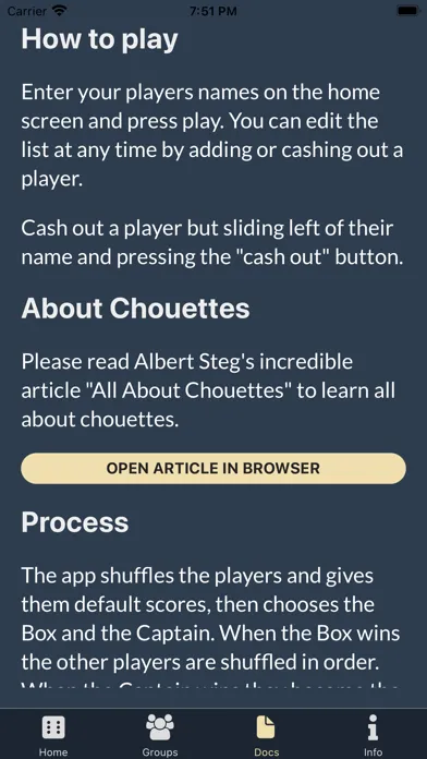 Tangkapan layar Chouette App