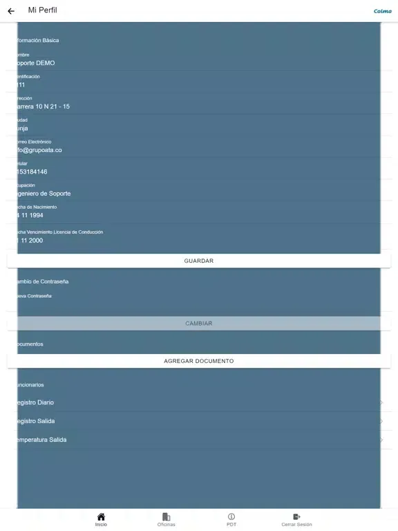 Calma Agencia De Seguros iPad  스크린샷