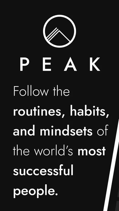 Capturas de tela do Peak - Routines for Success