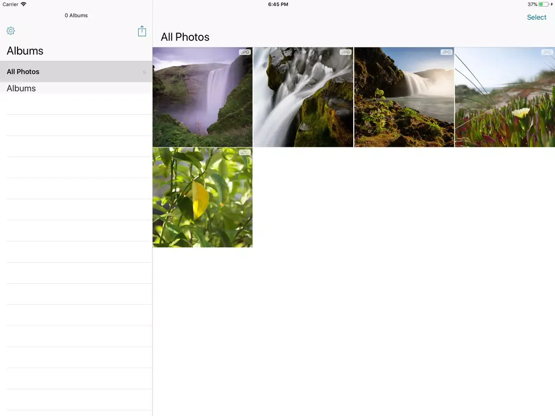 Ảnh chụp màn hình của Half - Cut Media Storage in ½ iPad 