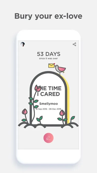 Ảnh chụp màn hình của Halmos - get over breakup