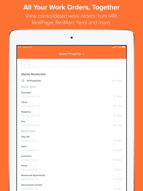ภาพหน้าจอของ Tasks by HappyCo iPad 