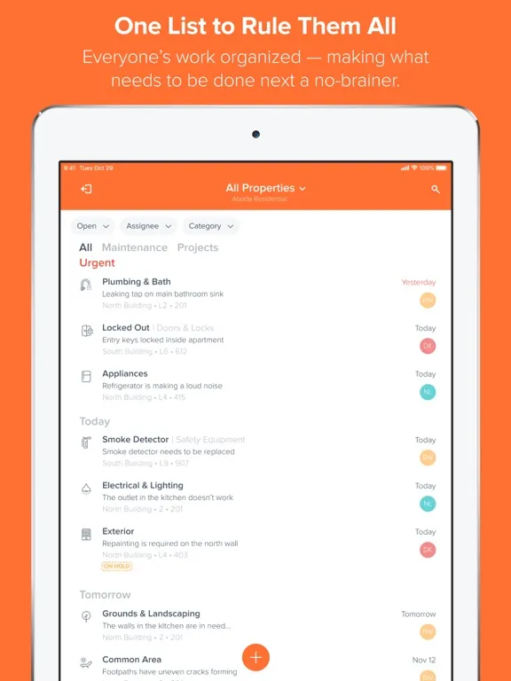 ภาพหน้าจอของ Tasks by HappyCo iPad 