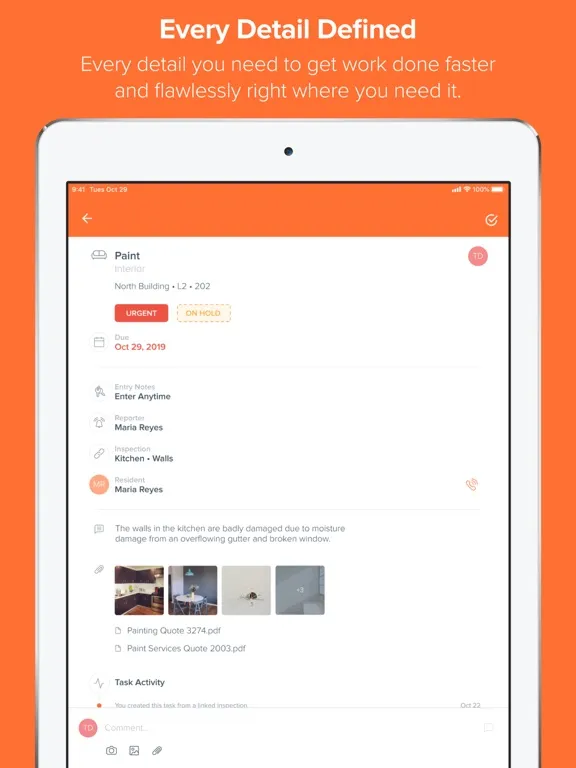 ภาพหน้าจอของ Tasks by HappyCo iPad 