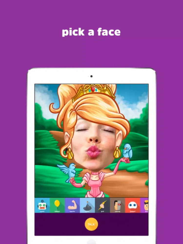 Ảnh chụp màn hình của FlipLip Voice Changer for Messenger with Helium, Robot, Echo and Face effects iPad 