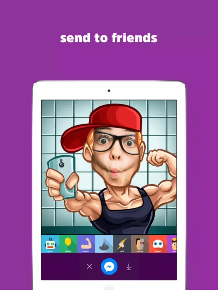 Ảnh chụp màn hình của FlipLip Voice Changer for Messenger with Helium, Robot, Echo and Face effects iPad 