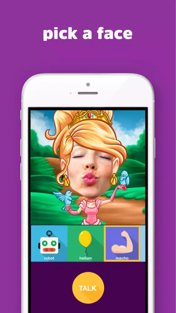 Ảnh chụp màn hình của FlipLip Voice Changer for Messenger with Helium, Robot, Echo and Face effects