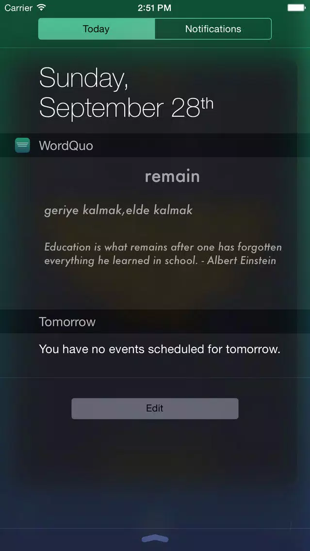 ภาพหน้าจอของ WordQuo - İngilizce Kelime Kartları