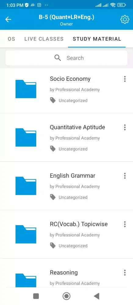 Professional Academy Screenshots