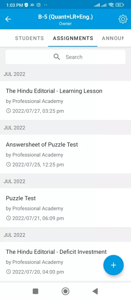 Professional Academy Screenshots