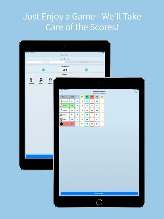 UnoTally Score Tracker for Uno iPad  سکرین شاٹس
