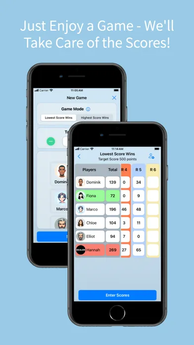 UnoTally Score Tracker for Uno سکرین شاٹس