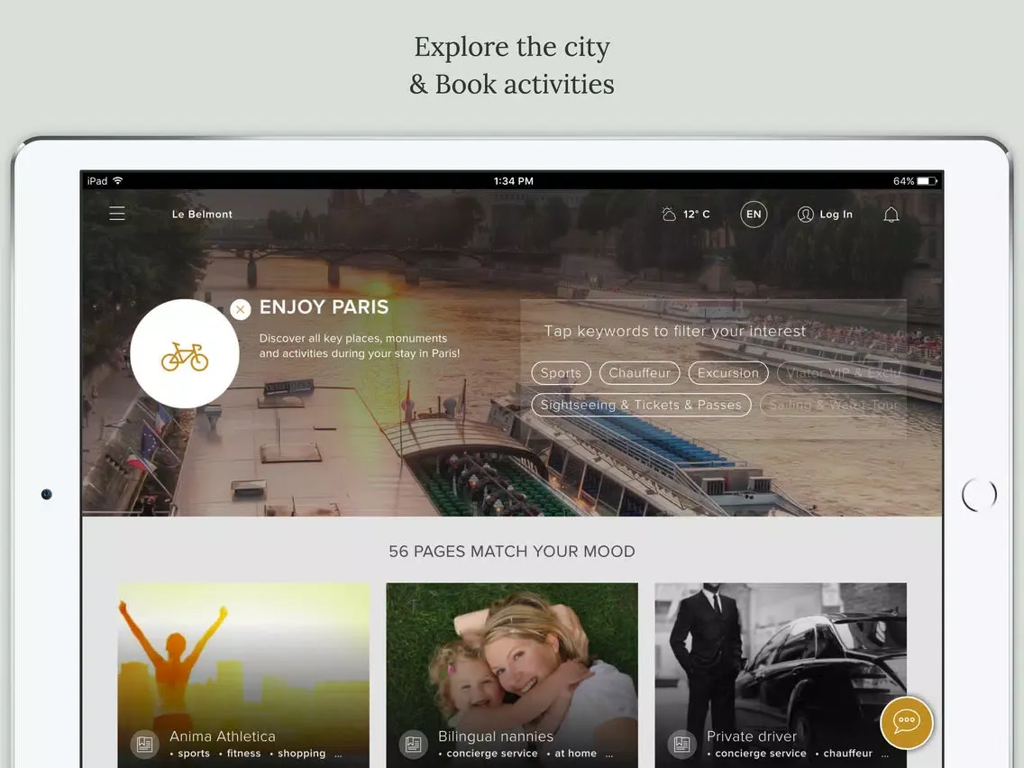 ภาพหน้าจอของ Le Belmont iPad 