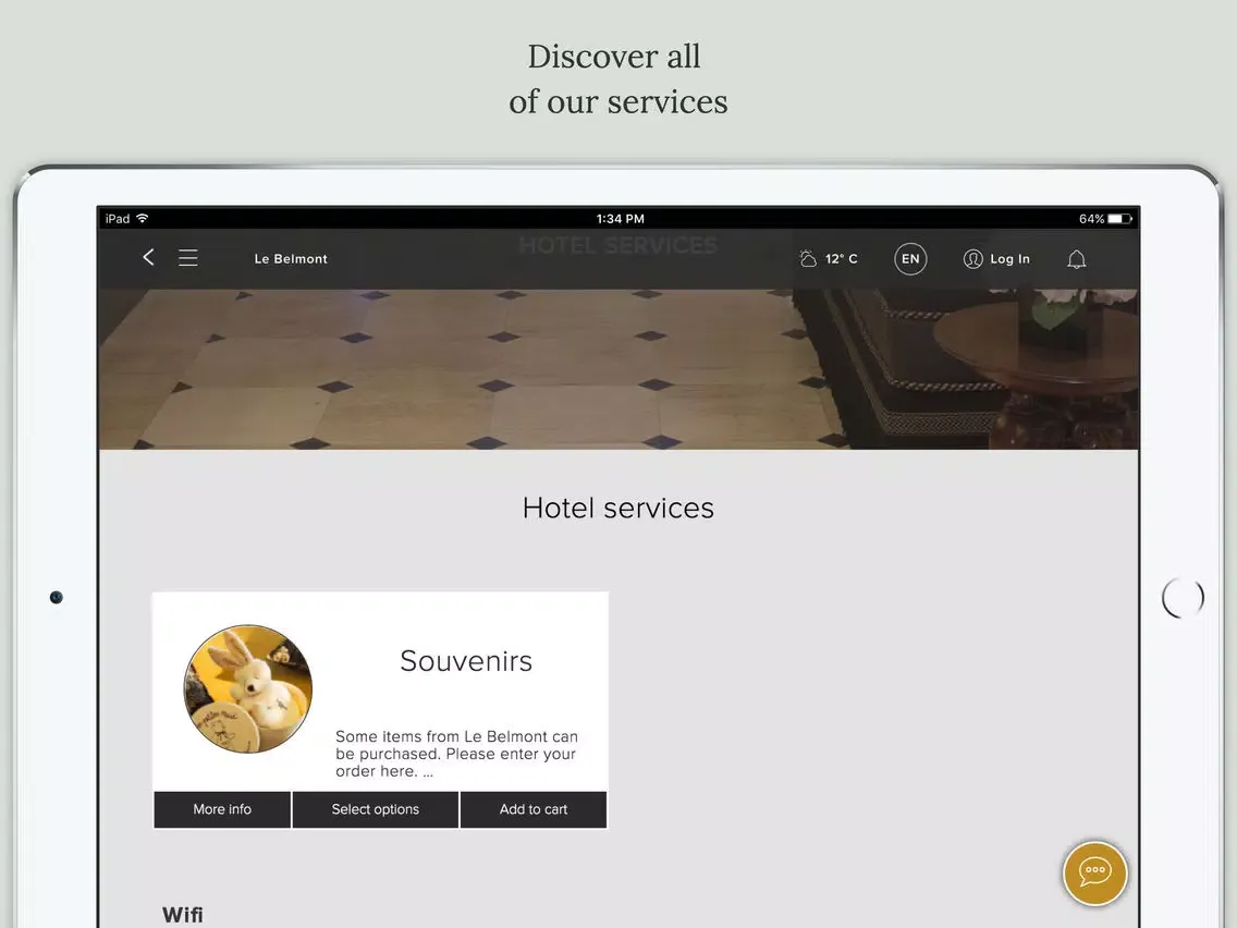 ภาพหน้าจอของ Le Belmont iPad 