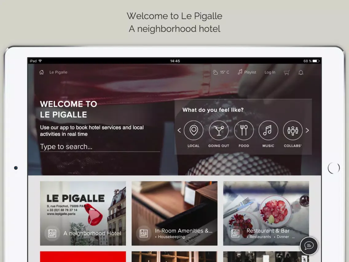 Le Pigalle Paris iPad  Screenshots