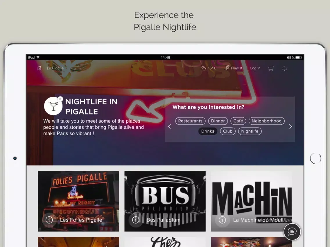 Le Pigalle Paris iPad  Screenshots