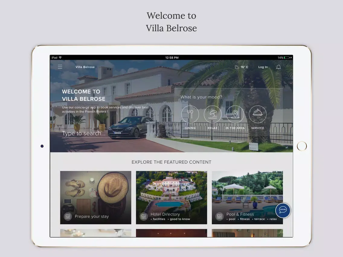 صور Althoff Hotel Villa Belrose iPad 