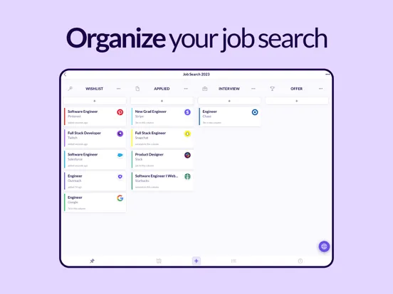 Huntr: Job Search Browser iPad 應用截圖