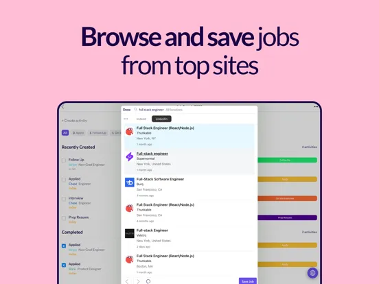 Huntr: Job Search Browser iPad 應用截圖