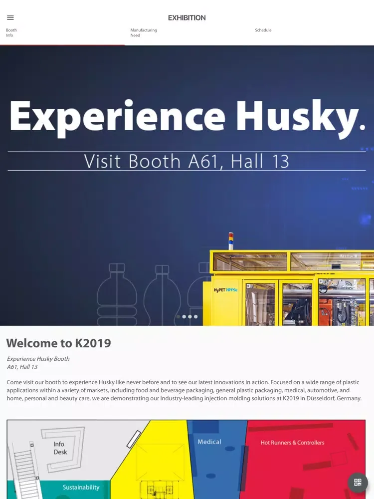 Tangkapan layar Experience Husky iPad 