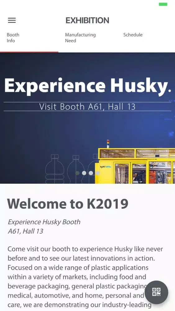 Tangkapan layar Experience Husky