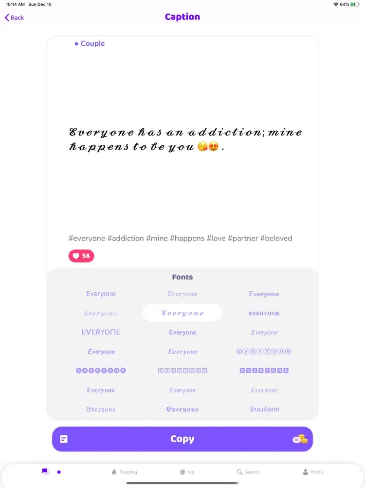 Ảnh chụp màn hình của Hashtag Expert for Tik Tok iPad 