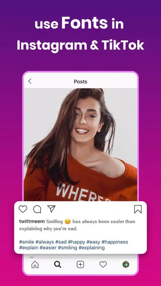 Ảnh chụp màn hình của Hashtag Expert for Tik Tok