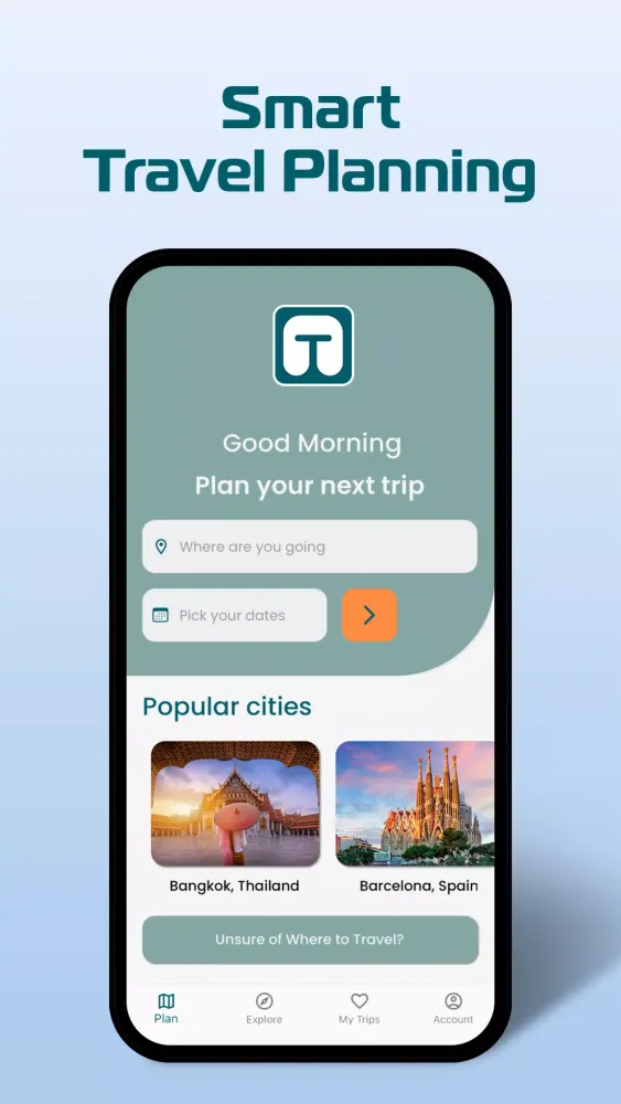 TourAI - Trip Planner应用截图