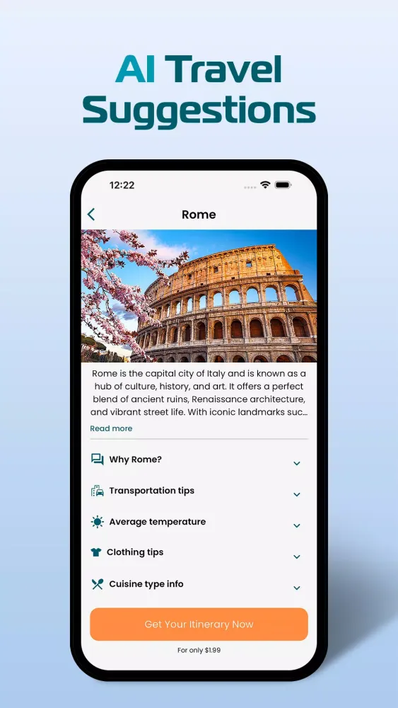 TourAI - Trip Planner应用截图