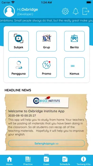 Capturas de pantalla de Oxbridge Institute