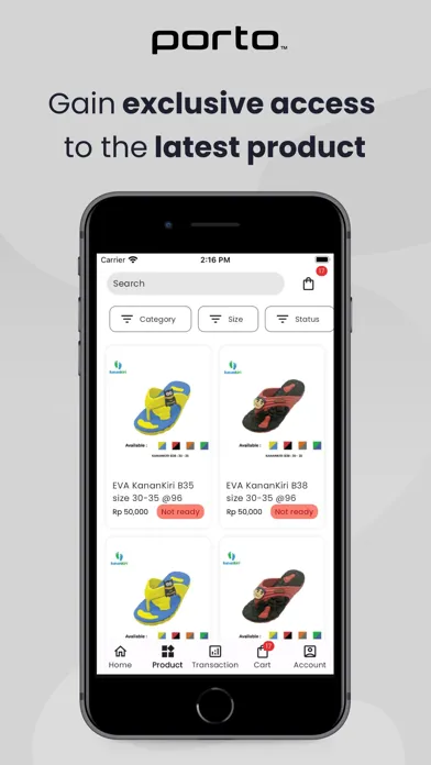 Capturas de tela do Porto Apps