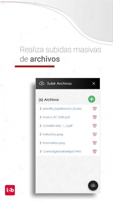 Capturas de tela do SIG+ Anticipos