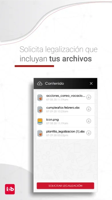 Capturas de tela do SIG+ Anticipos