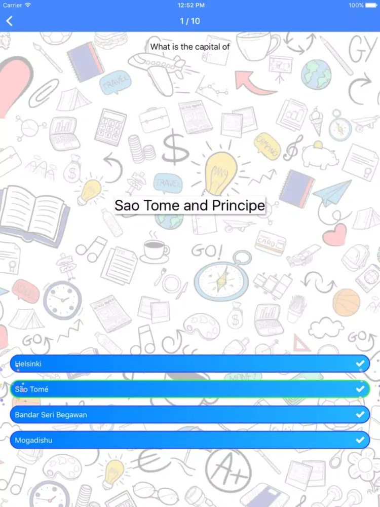 Zrzuty ekranu Geography Challenge: quiz game iPad 