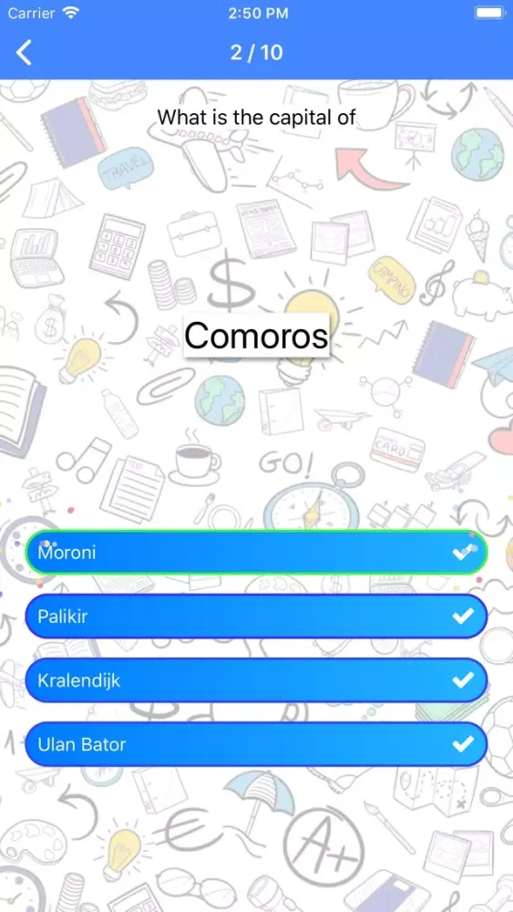 Zrzuty ekranu Geography Challenge: quiz game