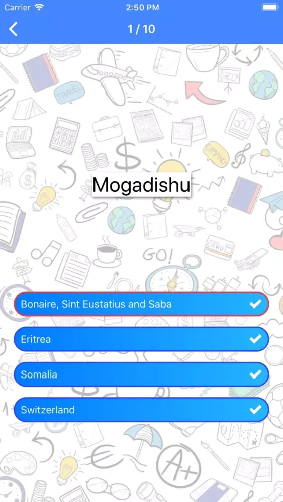 Zrzuty ekranu Geography Challenge: quiz game