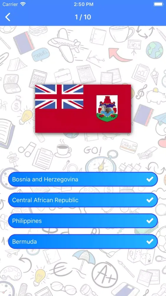 Zrzuty ekranu Geography Challenge: quiz game