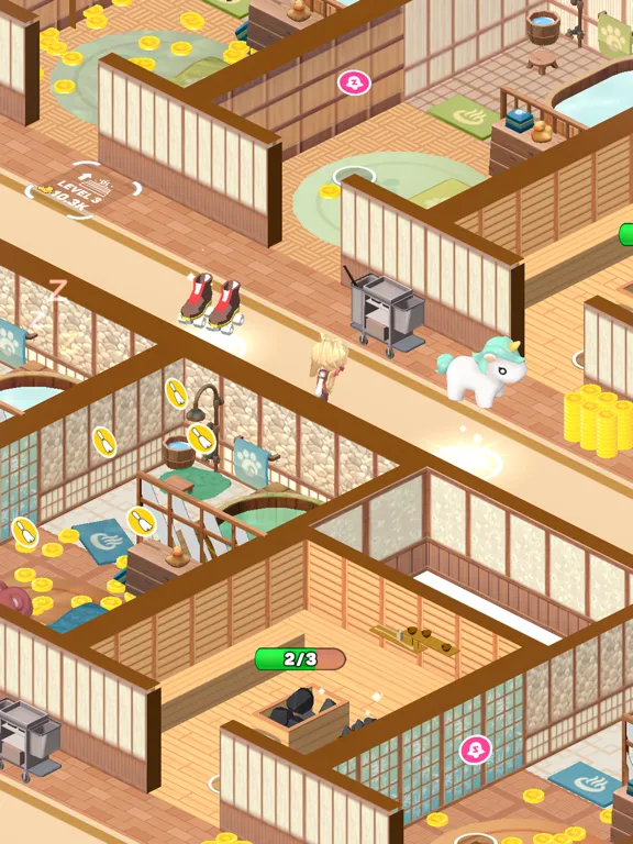 Capturas de tela do Kawaii Hot Spring: Idle Tycoon iPad 