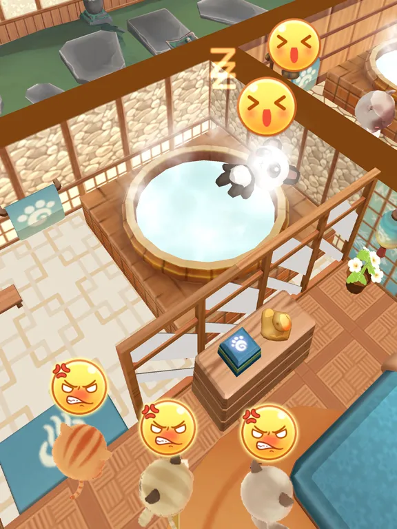 Capturas de tela do Kawaii Hot Spring: Idle Tycoon iPad 