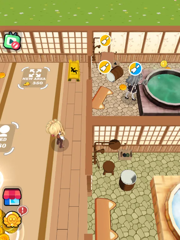 Capturas de tela do Kawaii Hot Spring: Idle Tycoon iPad 