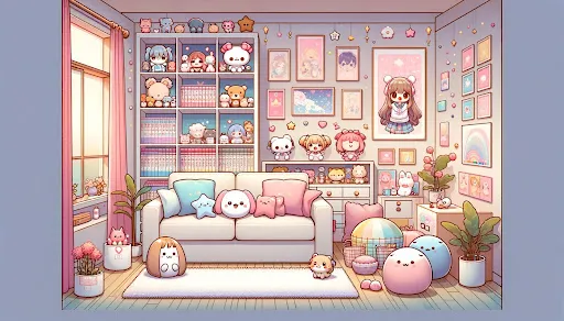 Tangkapan skrin Kawaii Puzzle: Unpacking Decor