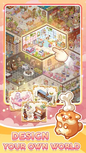 Tangkapan skrin Kawaii Puzzle: Unpacking Decor