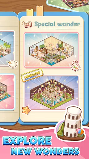 Tangkapan skrin Kawaii Puzzle: Unpacking Decor