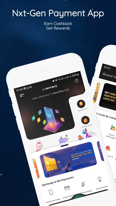AeronPay - UPI & Bill Payments Screenshots