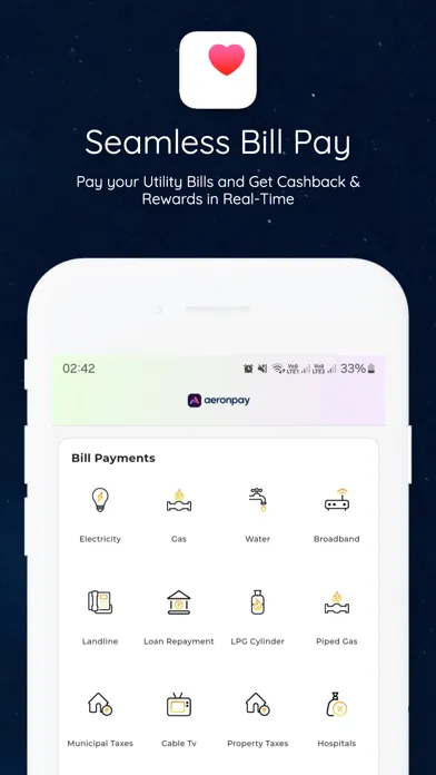AeronPay - UPI & Bill Payments Screenshots
