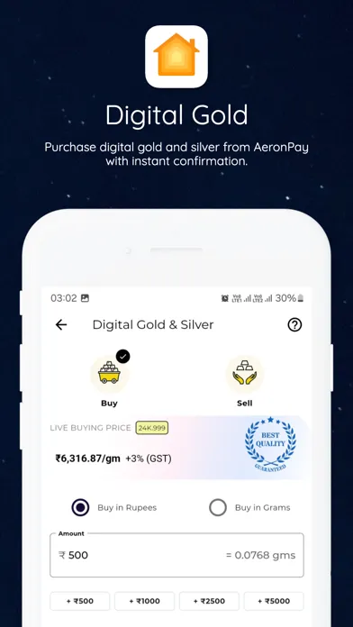 AeronPay - UPI & Bill Payments Screenshots