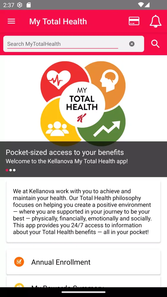 Kellogg My Total Health Screenshots