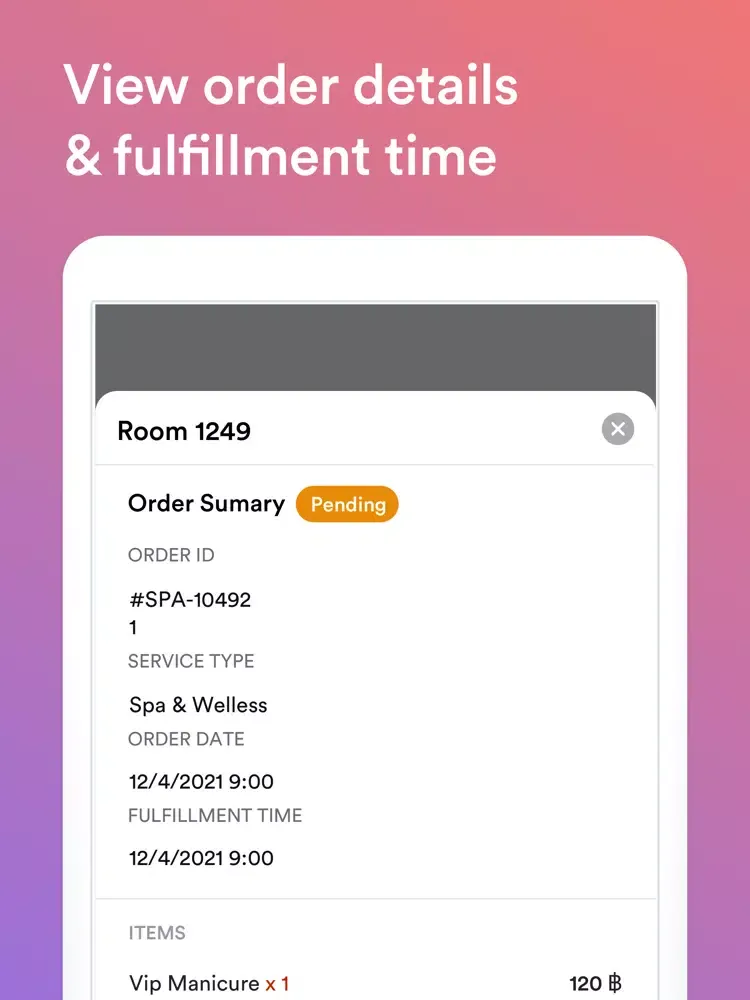 Innaway Order Manager iPad  Screenshots